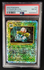 Ivysaur 47/110 PSA 8 REVERSE HOLO Legendary Collection Pokemon Graded Card